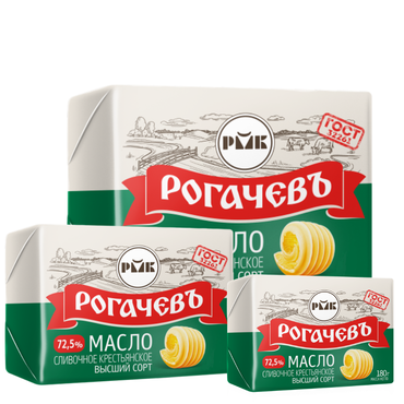 Масло сливочное Крестьянское (72,5%)